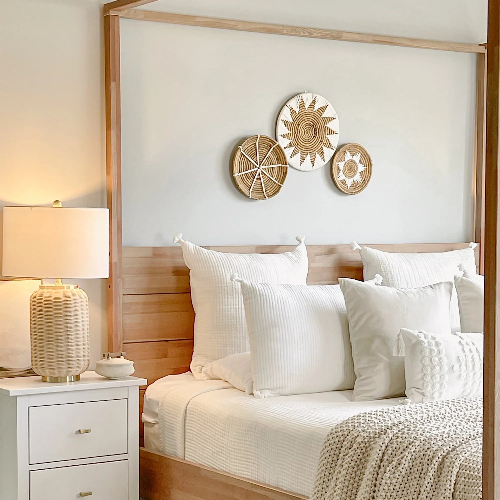 Bold Geometric and Star Wall Basket Decor Set - Image 9