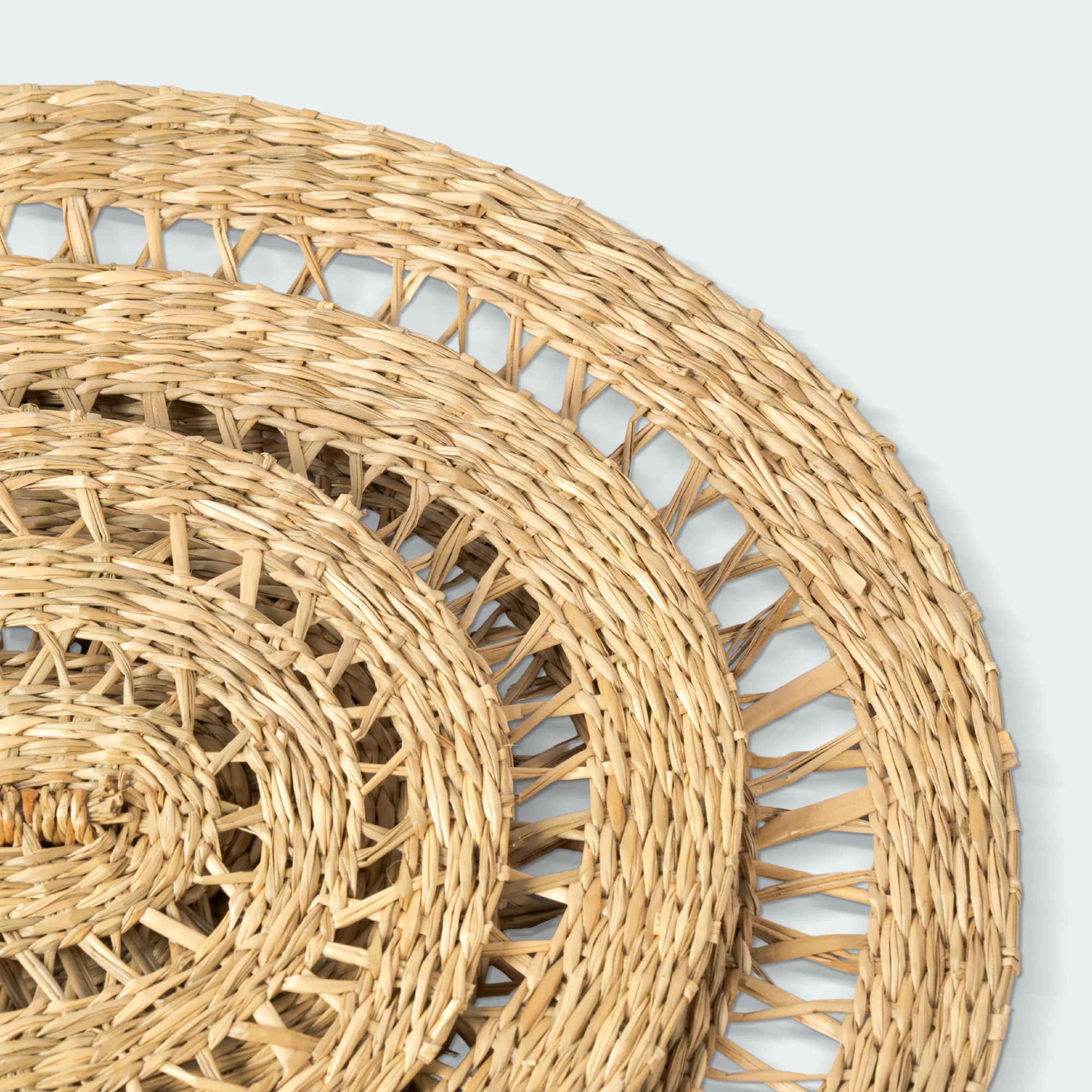 Boho Seagrass Arch Wall Decor - Set of 3 - Image 3