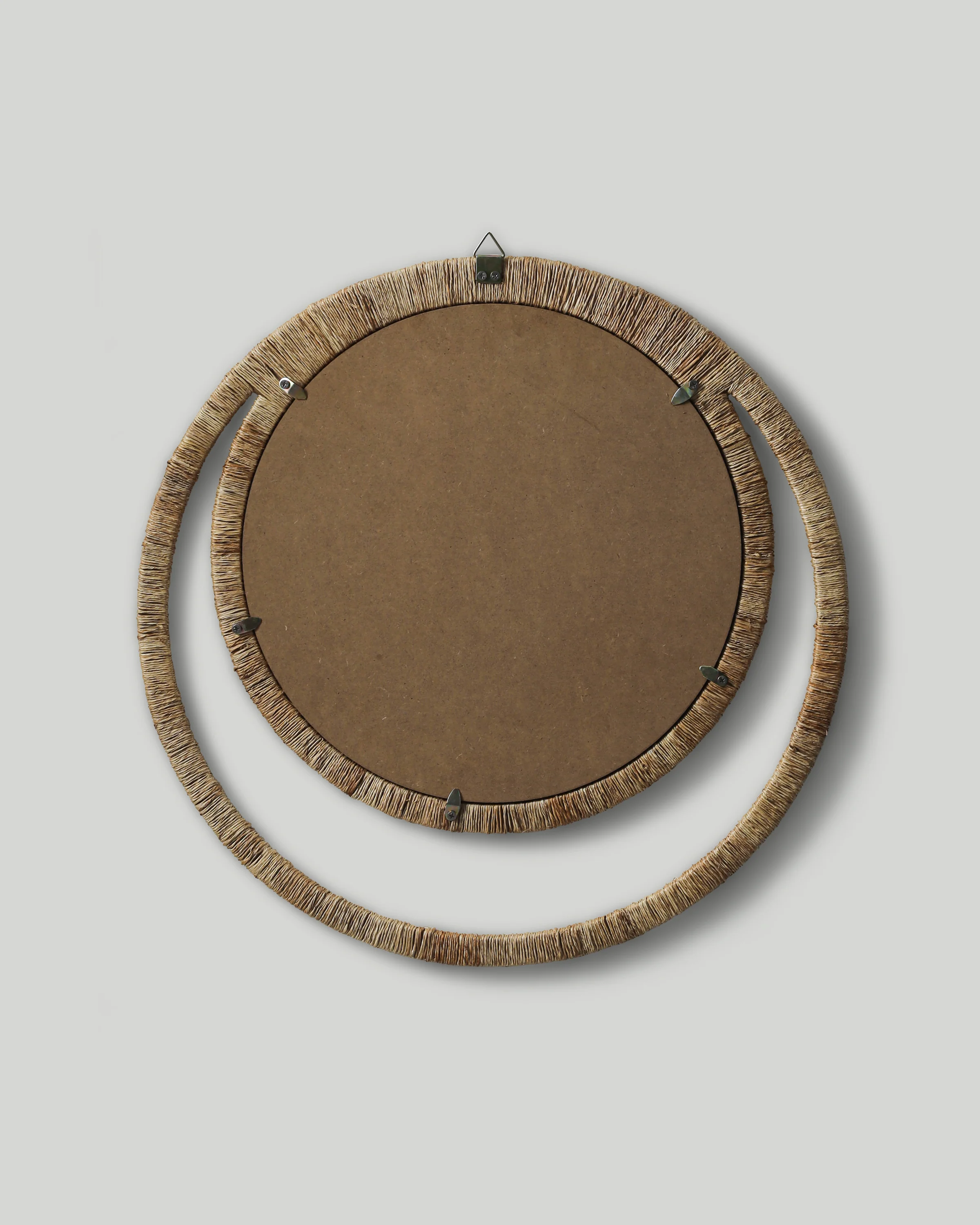 Double-Orbit Jute Round Mirror - Image 6