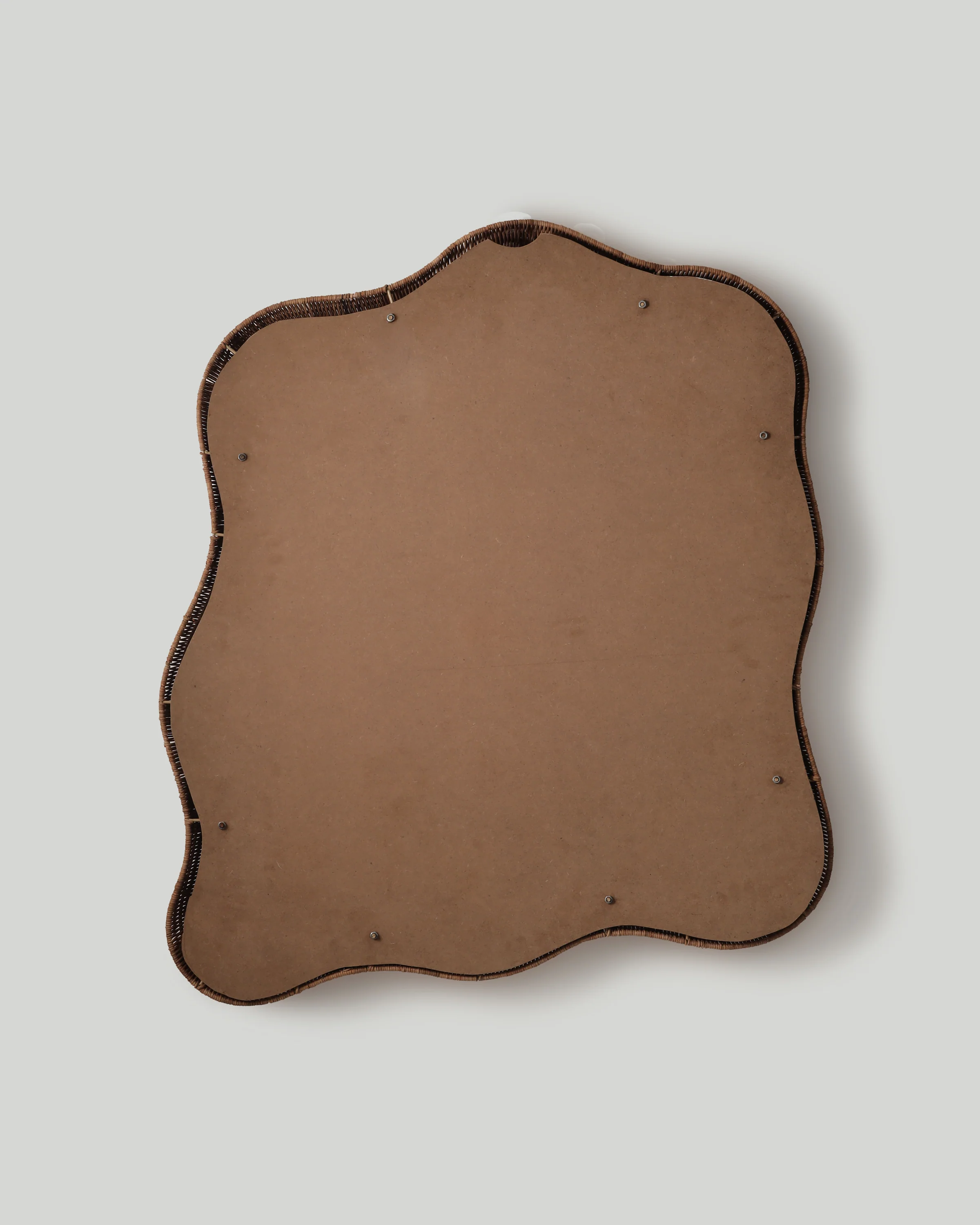 Flowing-Wave Rattan Wall Mirror - Image 8
