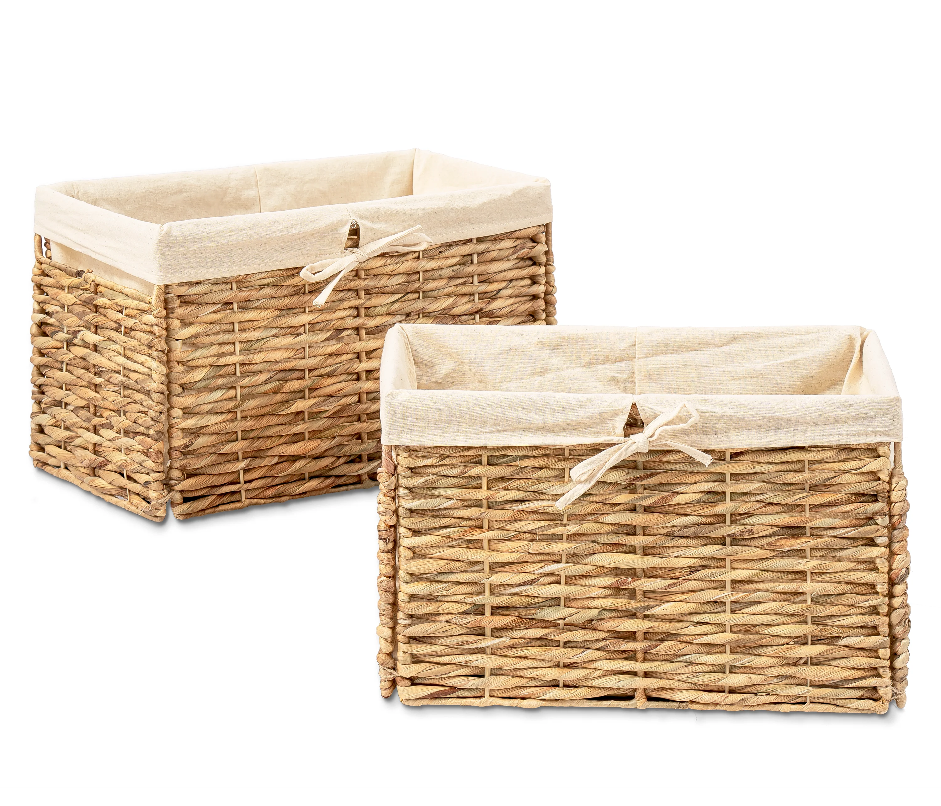 Foldable Rectangular Wicker Basket - Image 5