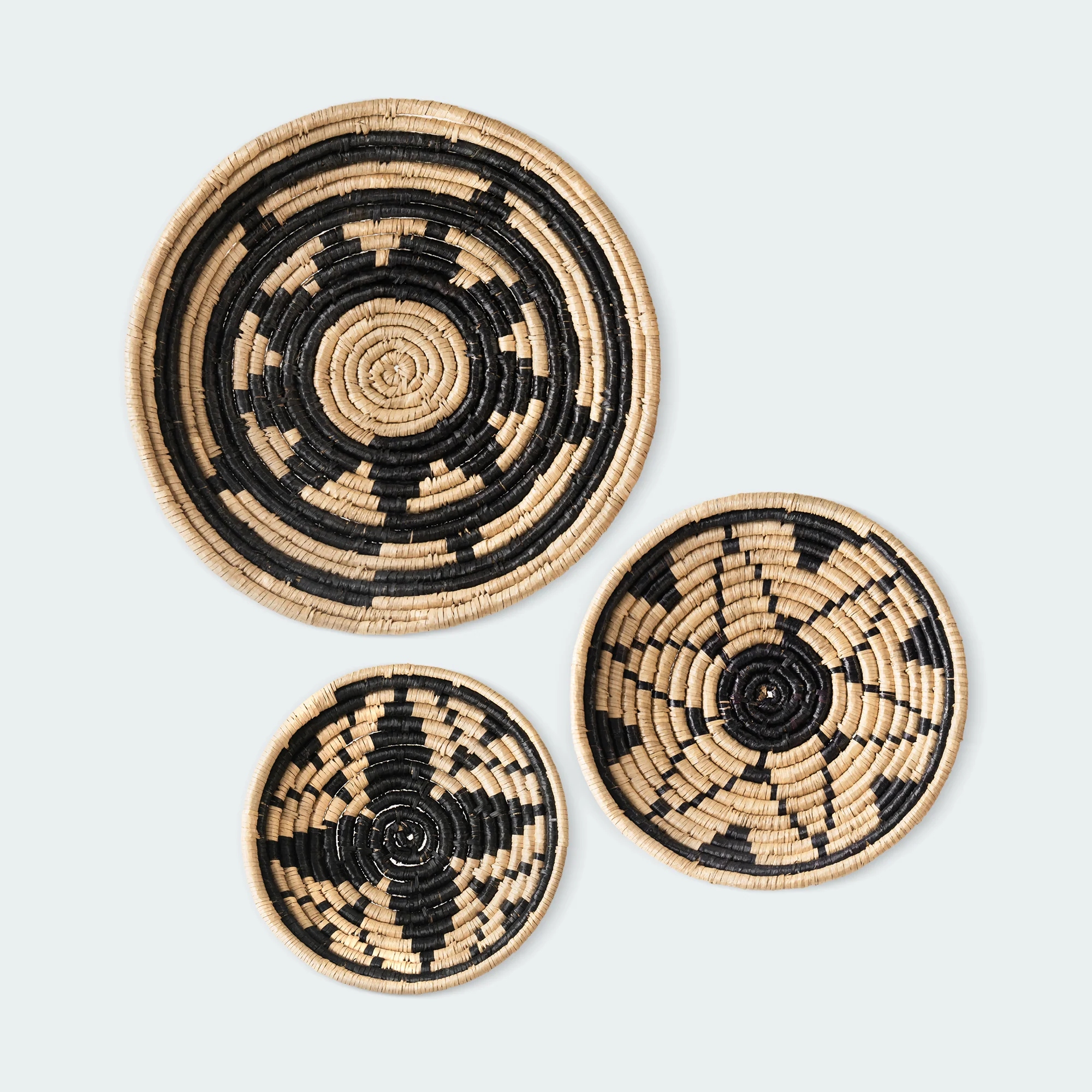 Intricate Natural Woven Wall Art- Set of 4 - Image 17