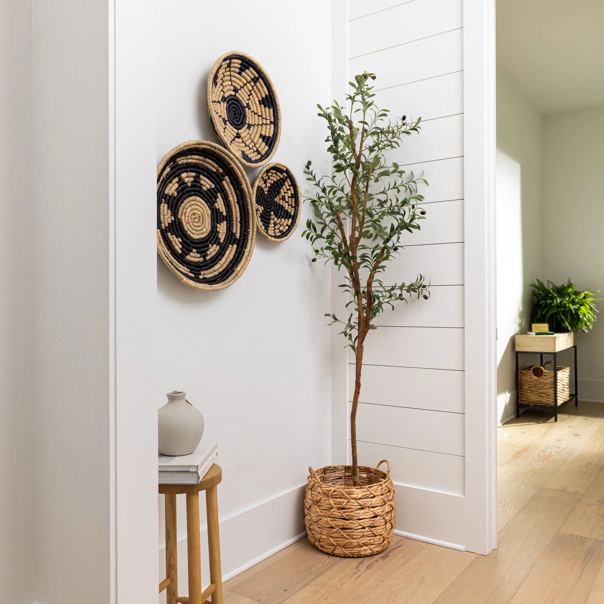 Intricate Natural Woven Wall Art- Set of 4 - Image 19