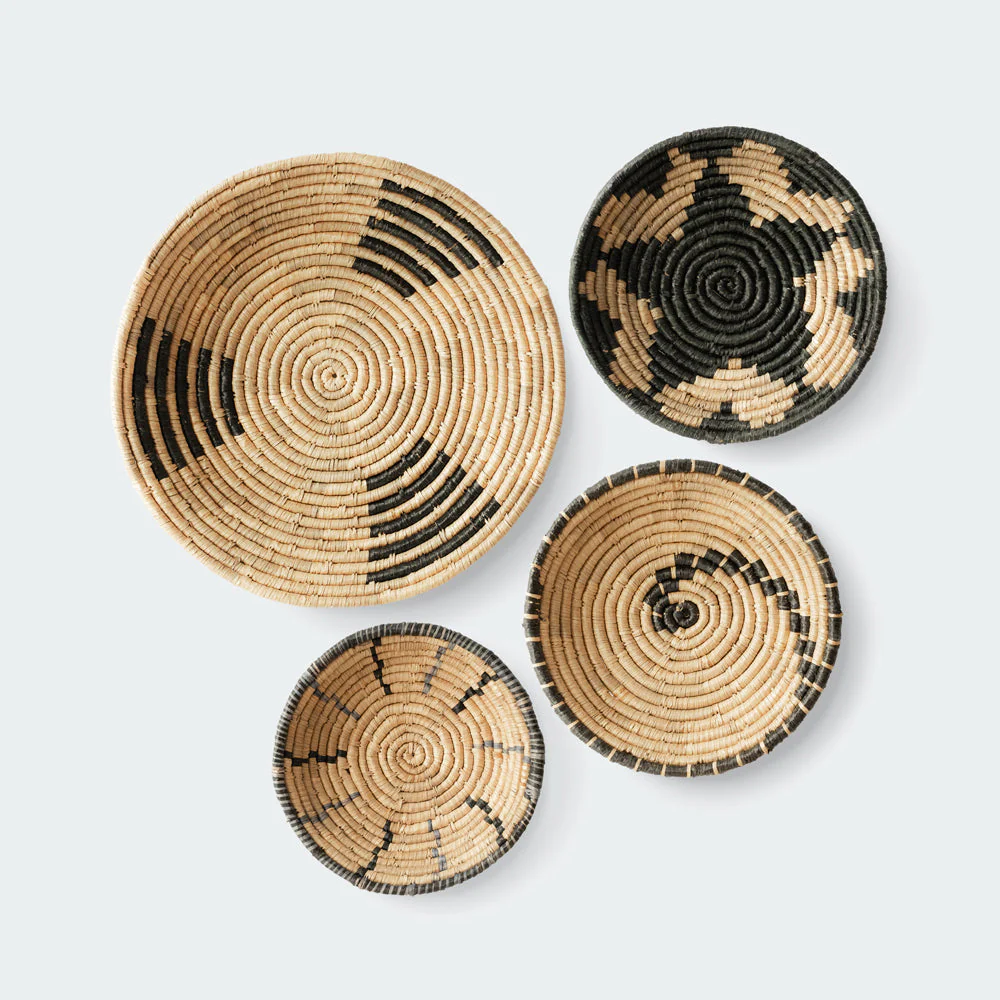 Intricate Natural Woven Wall Art- Set of 4 - Image 4