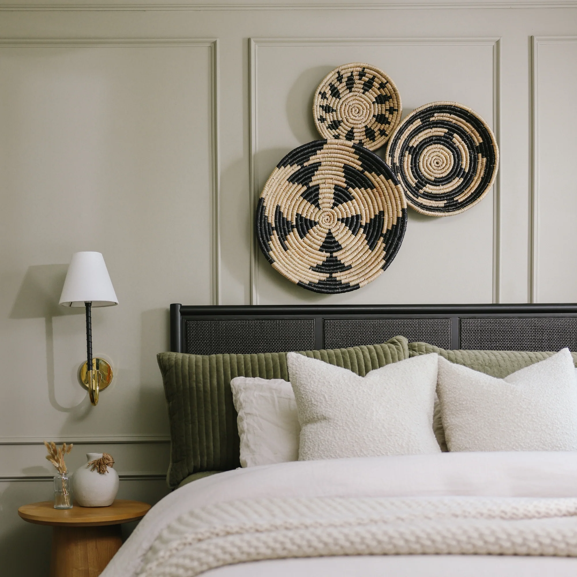 Intricate Natural Woven Wall Art- Set of 4 - Image 9