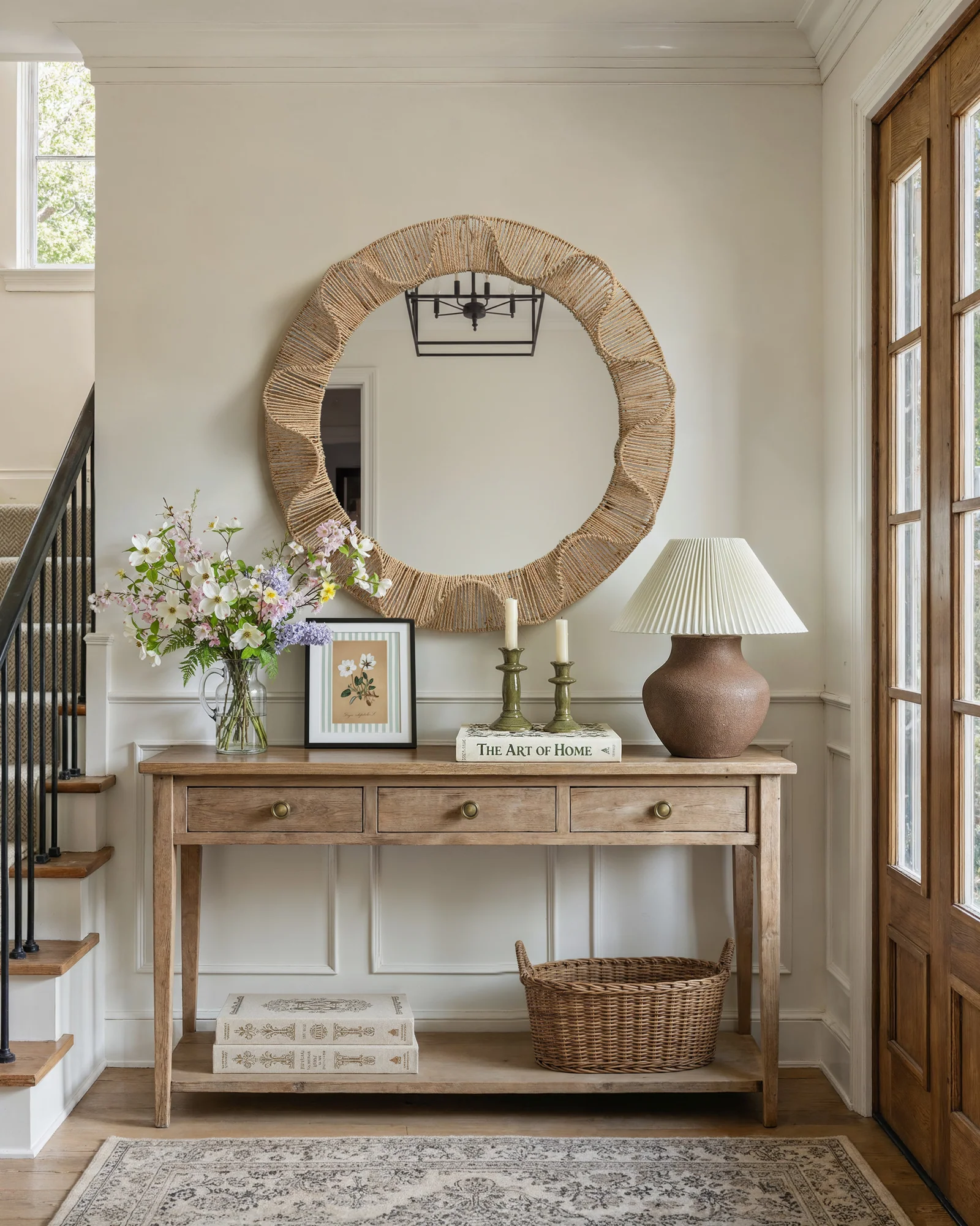 Pleated-Wave Round Mirror - Image 3