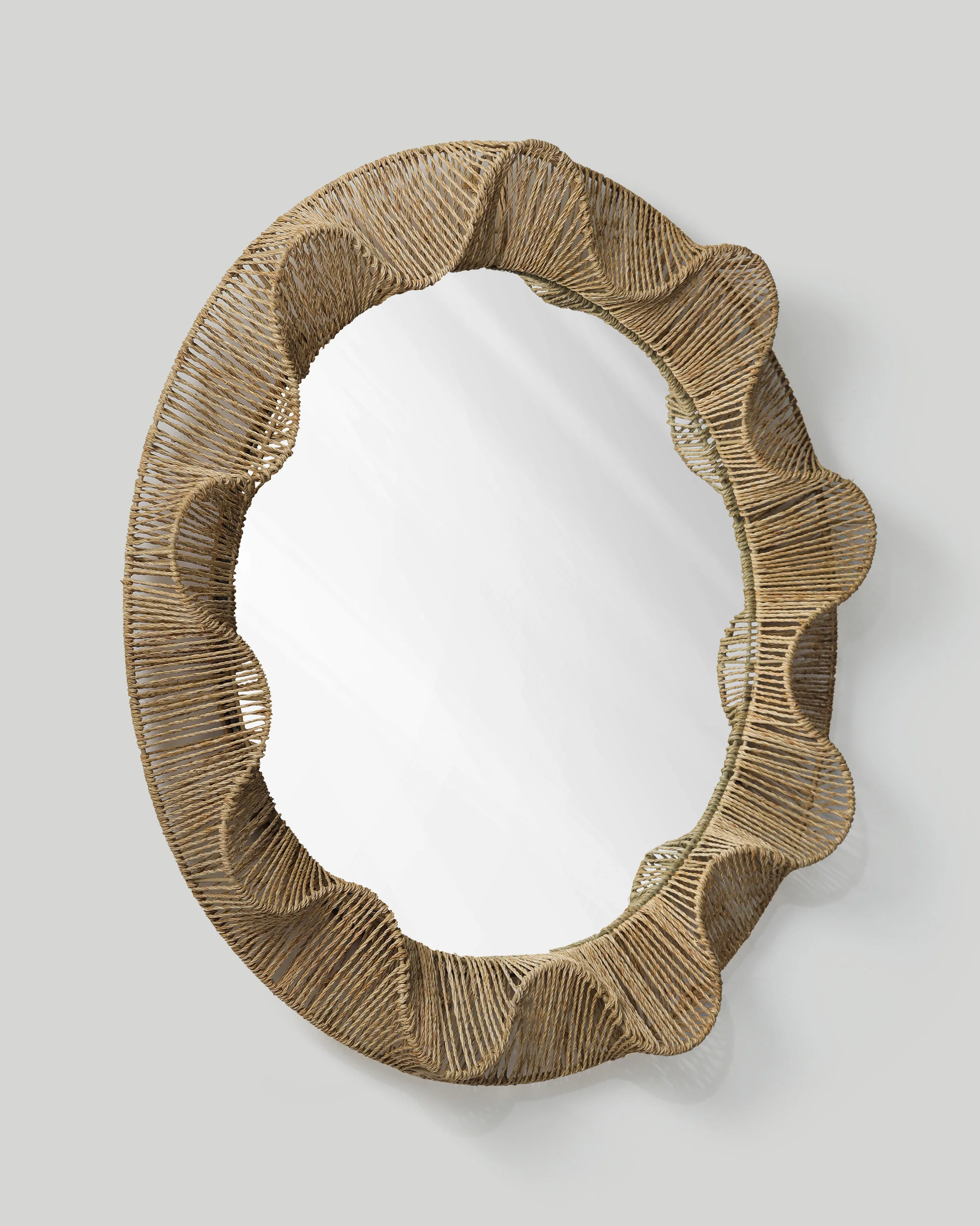 Pleated-Wave Round Mirror - Image 8