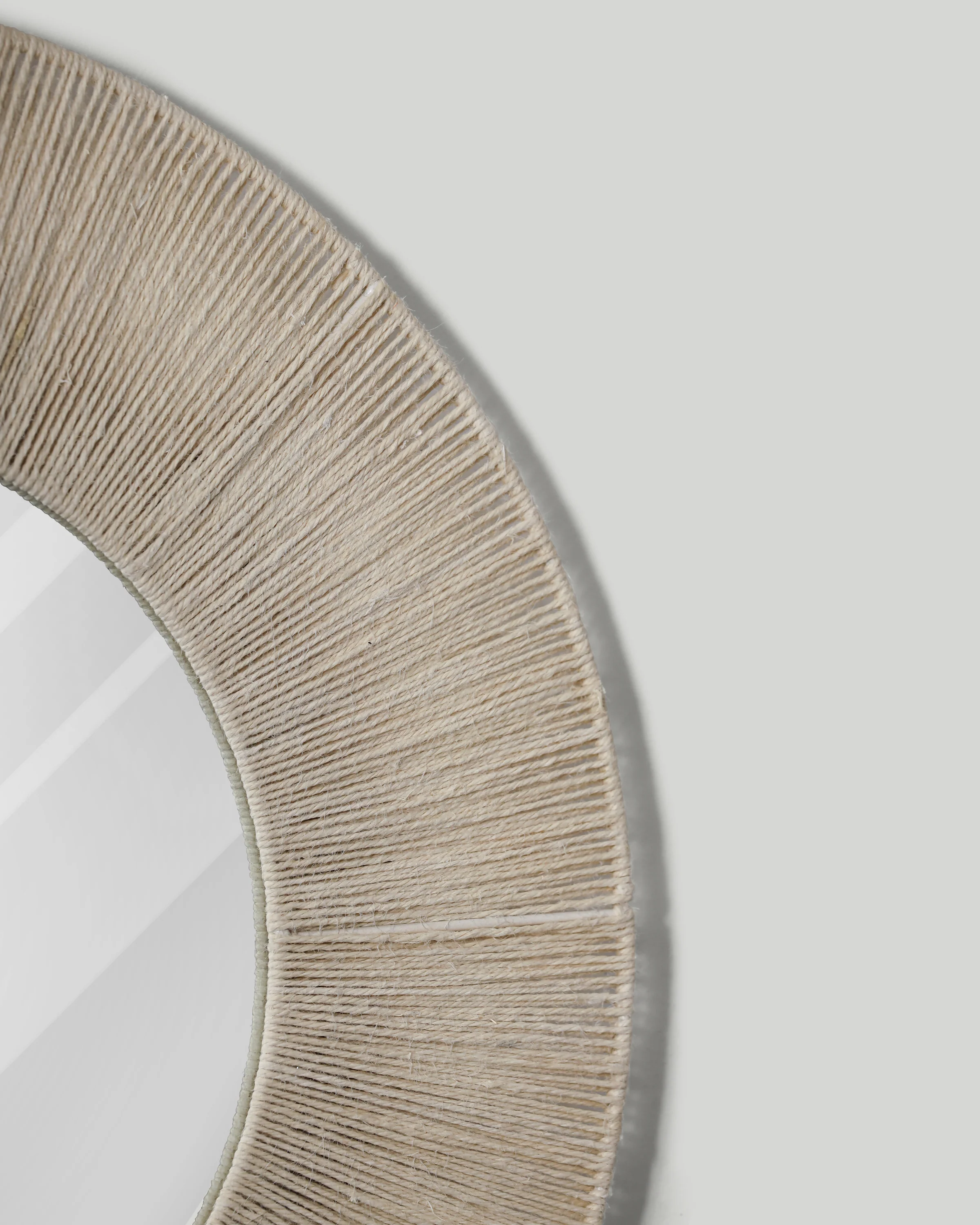 Radial Jute Round Mirror - Image 4
