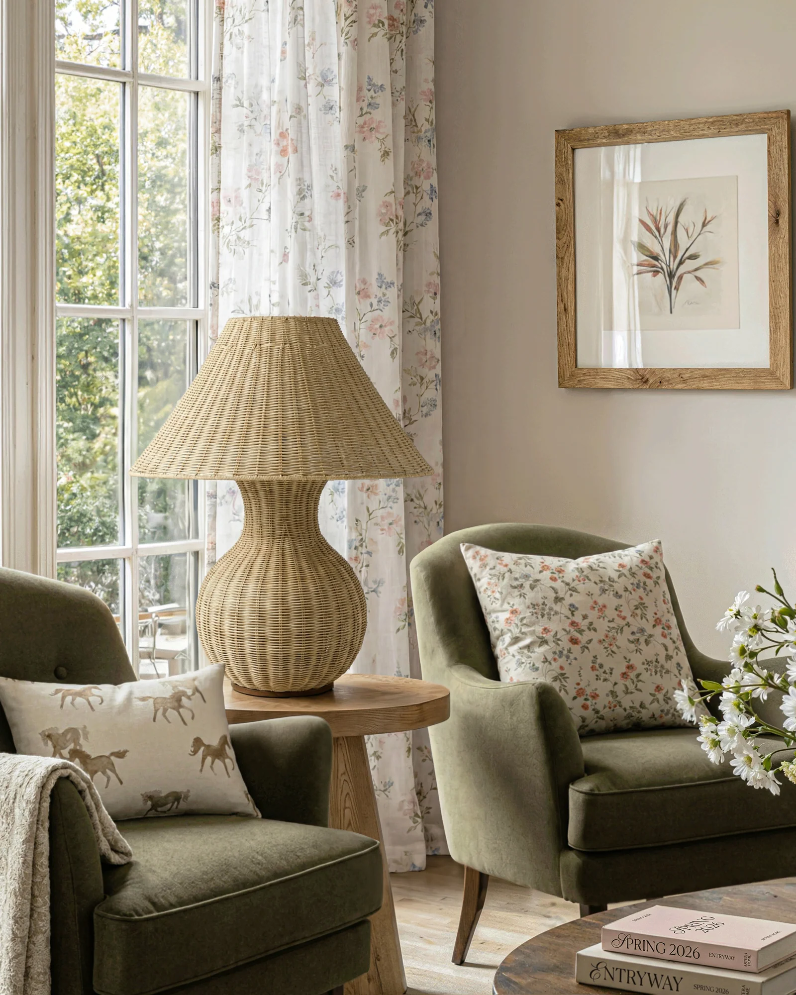 Rattan Vase Table Lamp - Image 4