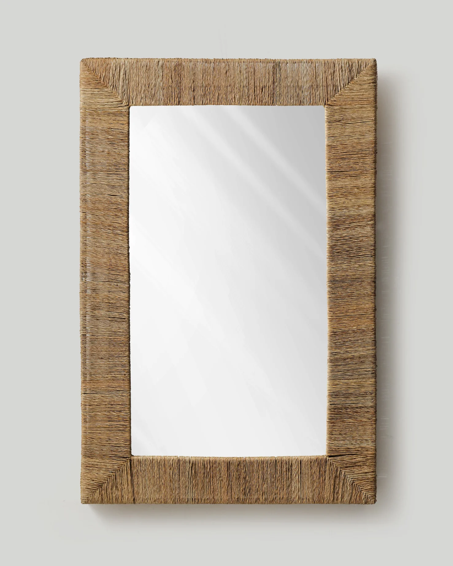 Natural Wrapped Rectangle Mirror - Image 4