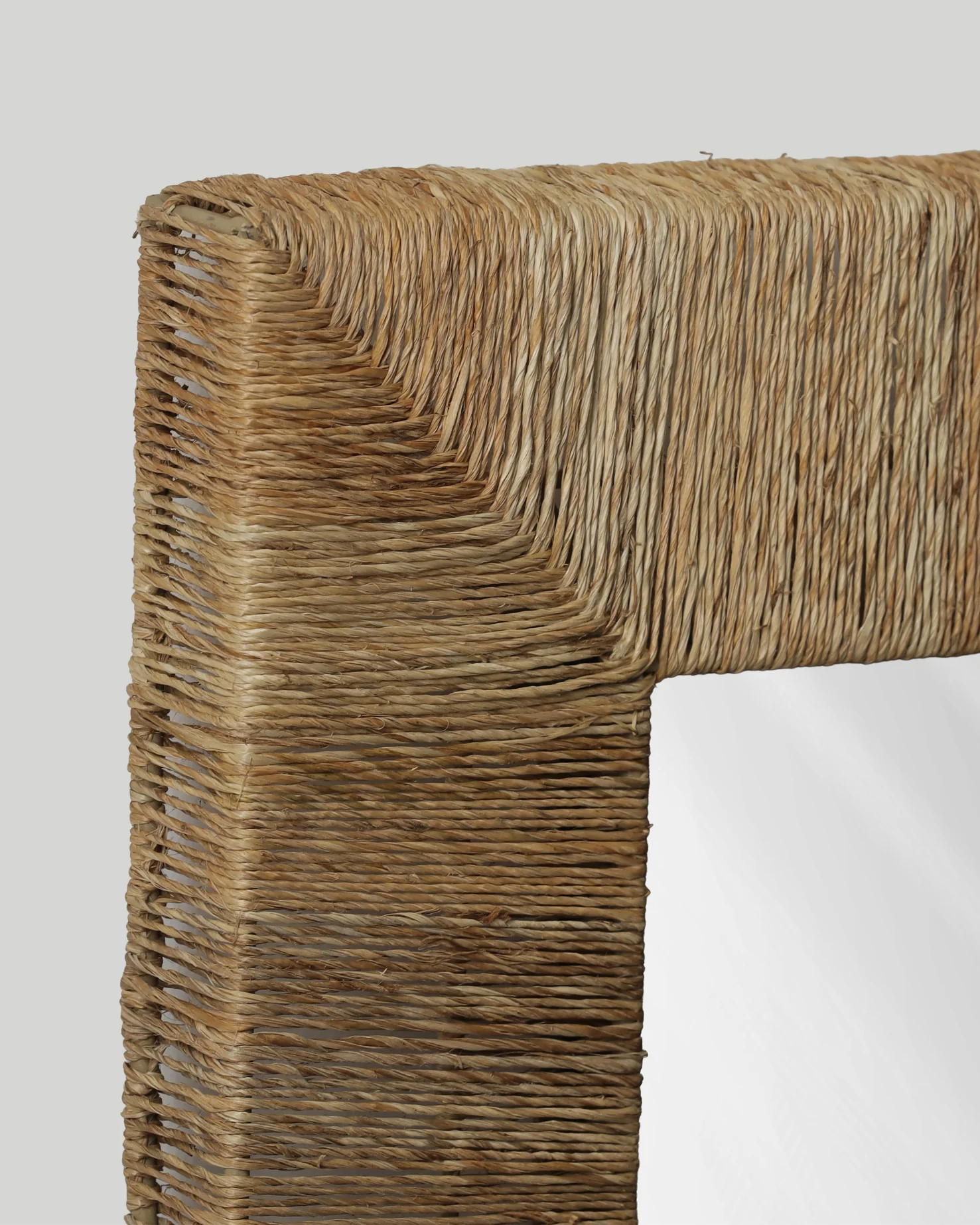 Natural Wrapped Rectangle Mirror - Image 7