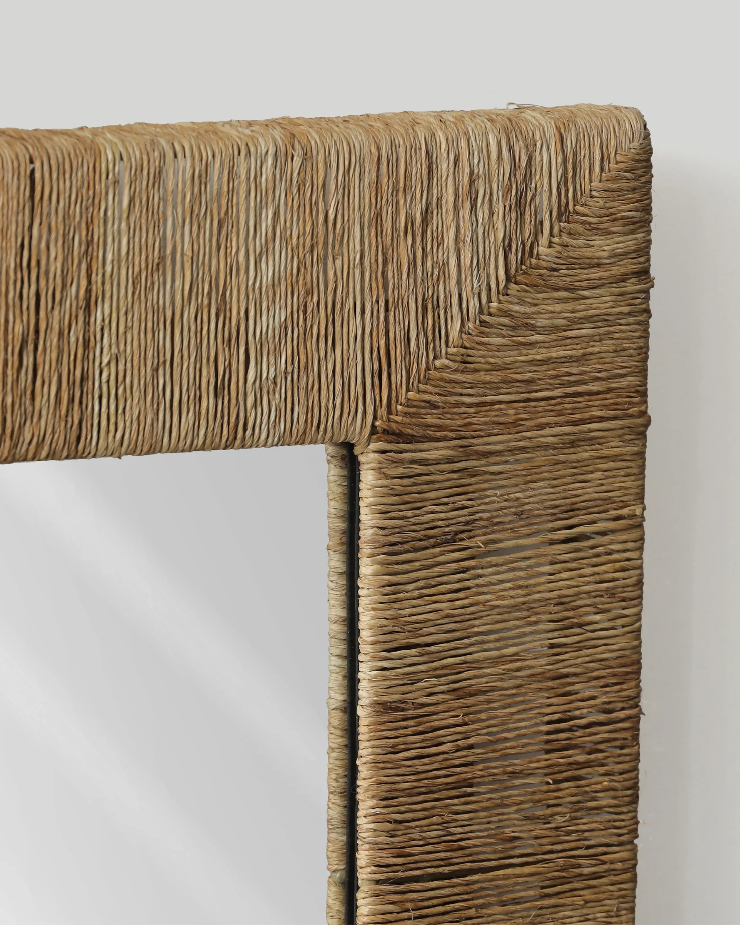Natural Wrapped Rectangle Mirror - Image 8